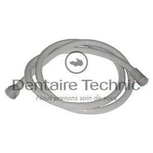 Tuyau d'aspiration en silicone CATTANI - Diamètre 16 gris - Tuyau de 2m -  Henry Schein France