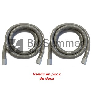 Tuyau aspiration silencieux gris Ø17 (Pack x2) - Anthos