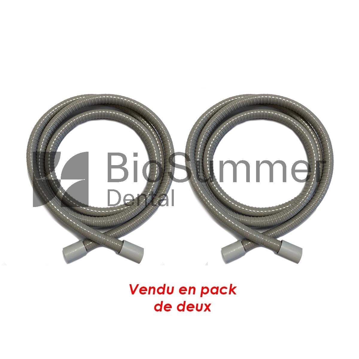 Tuyau aspiration silencieux gris Ø11 (Pack x2) - Anthos